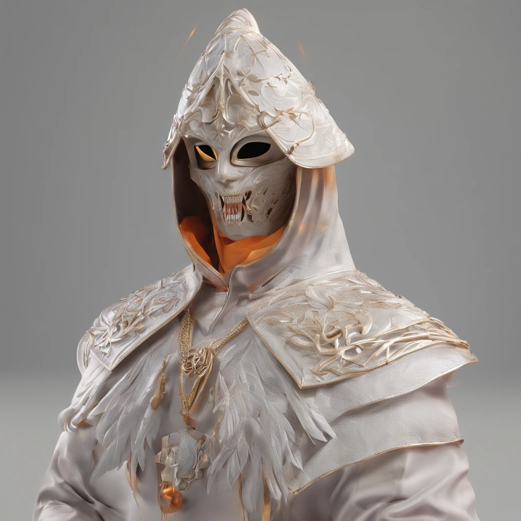 Sateen，the night，ember，Spooky masks，coat large，Fighting posture