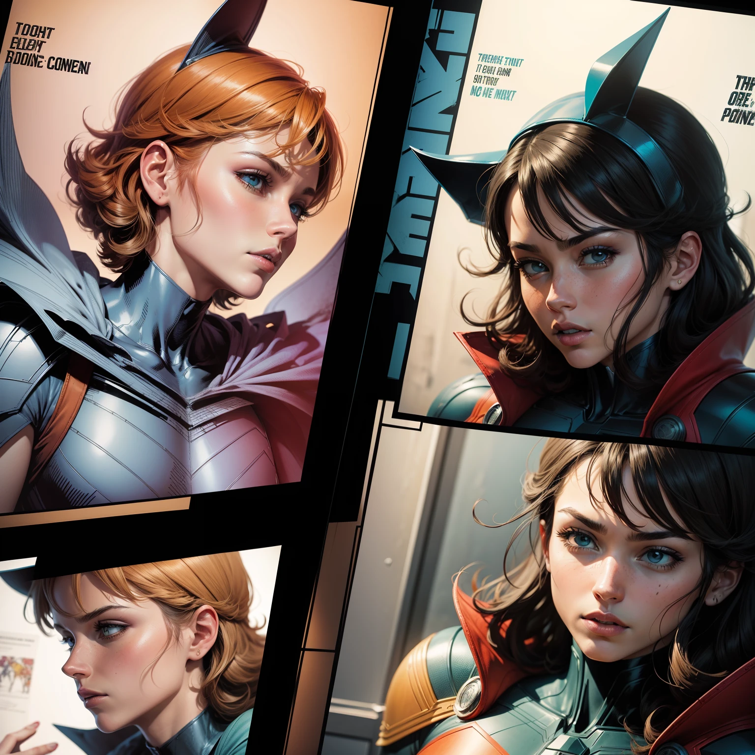 Comic book page colored outside the lines