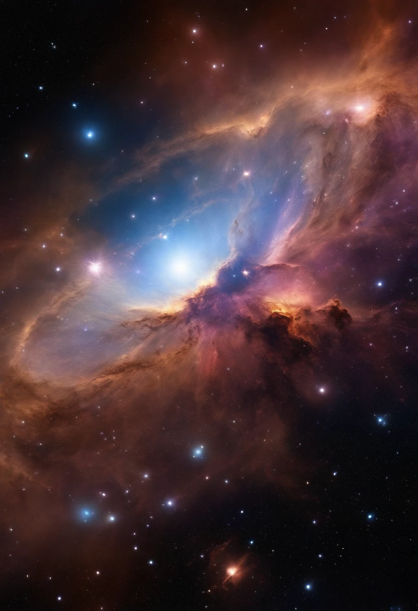 Cosmic explosion,Supernova explosion,star ocean,Beautiful cosmic scene、Nebulae and colorful constellations、Magnificent cosmic rifts。