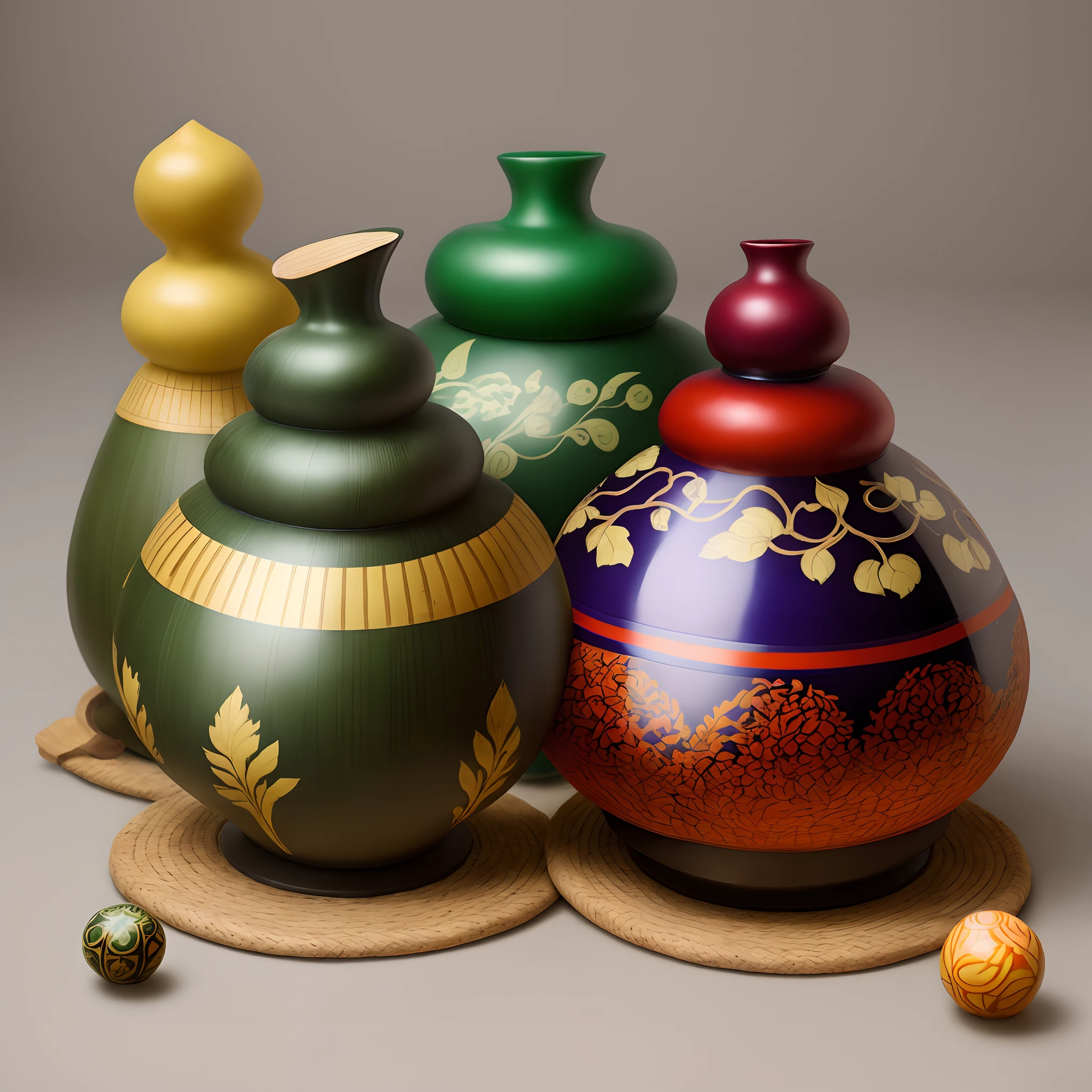 Lacquer gourd