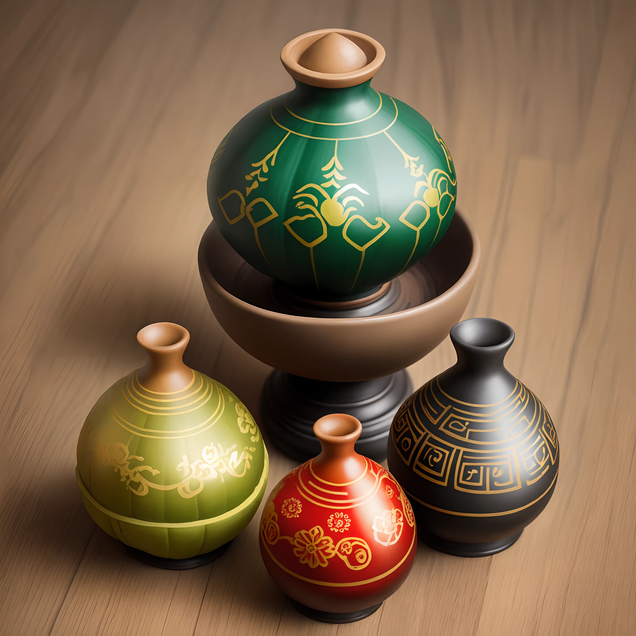 Lacquer gourd