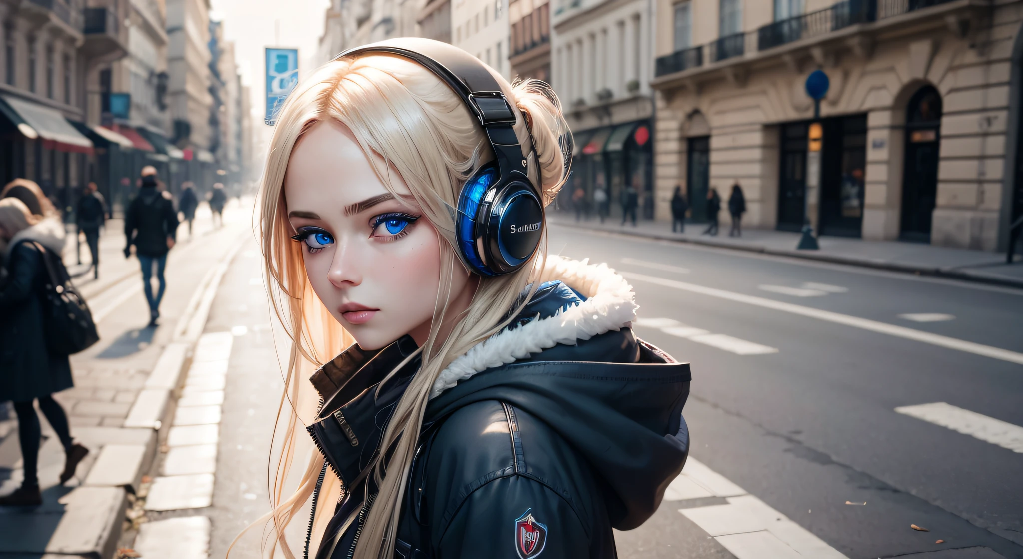 Ultra realistic blue eyes