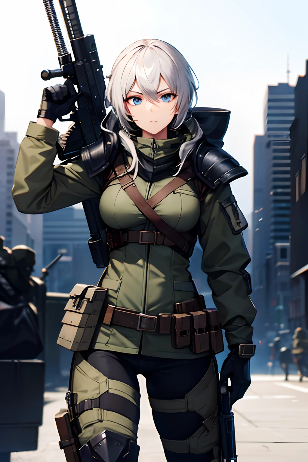 Mercenary, weaponry, armoured, modern, female, sniper