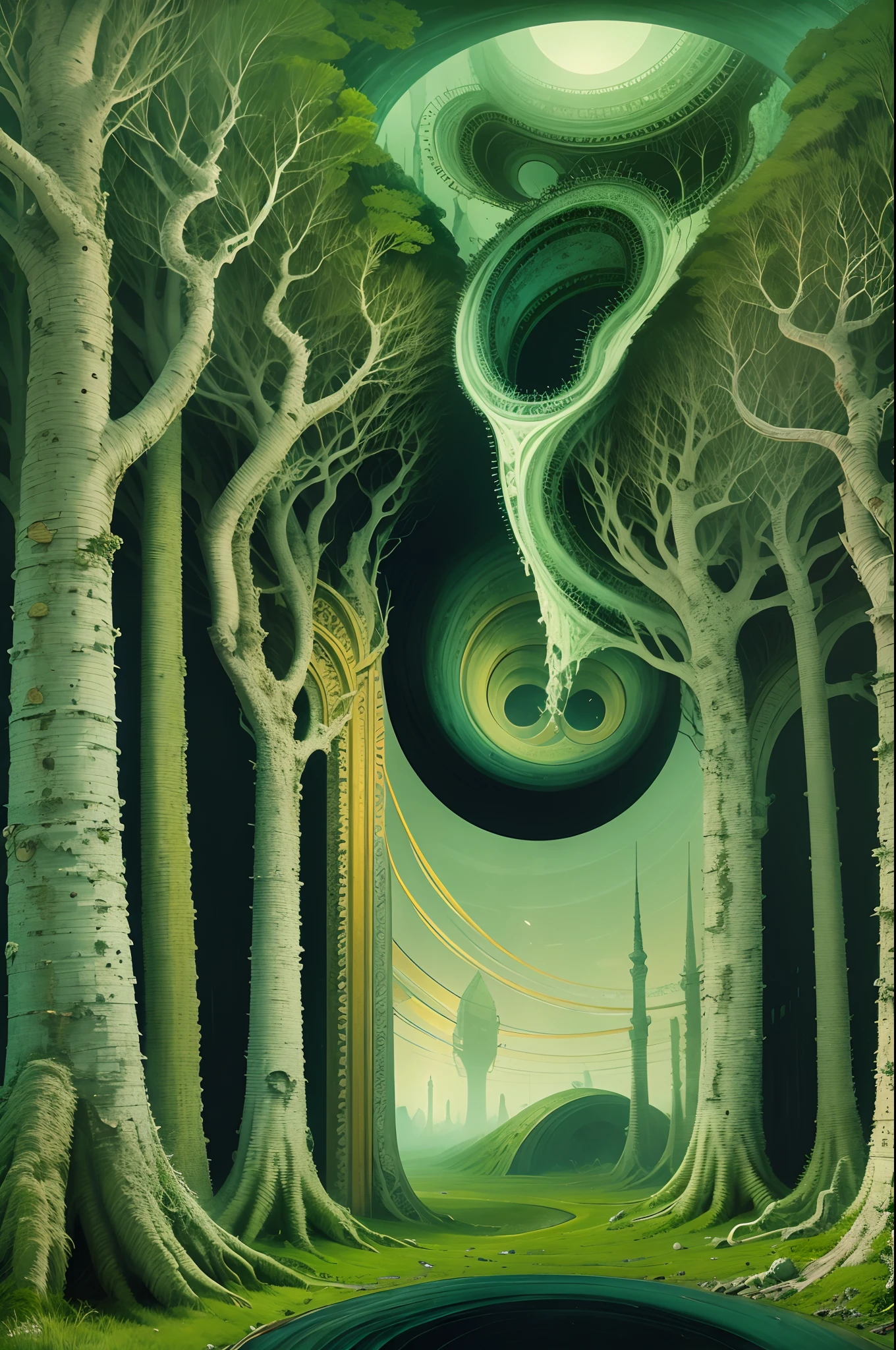 Unsettling landscape for the psyche,avant-garde art