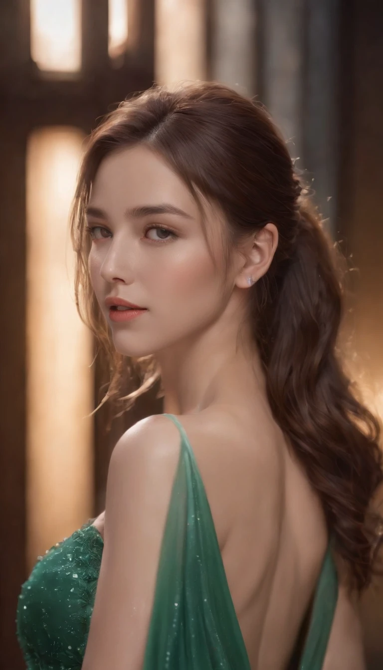 (Professional 3D rendering:1.3) of (Realistic:1.3) The most beautiful art in the world, Great place., Towering environment)), Full body 8k unity display, Action Shooter, skin pores, The light is very dark., Heavy Shading, Detailed, detailed face, (vibrant, photo-realistic, Realistic, breathtaking, dark, crisp focus, 10), (high-detail:1.4), digital painting, Octane display, art station, Concept Art, smooth, crisp focus, illustration, Nose Art, (loish:0.23), (Global Illumination, studio light, volumetric light), heavy rain, Particles float, ((Dark and ancient city background:1.3)),CGSesociety,Art Stations Random gestures, (An extremely delicate and beautiful work), (masterpiece), 1girls, Girl in shiny transparent dress, high-detail, Leaky waist, ponytail contorted, A charming expression, beautiful and clear eyes, green eye pupil, delicate necklace, delicate earrings, simple blurred background, extreme detail description, Beautiful, charming, ultra-fine painting, Subtle delicate face, Subtle shape, fine., Fine collarbones, Cute fine lips, Fine beautiful breasts, soft behind, mix4,(10, RAW photo, bestquality, masterpiece:1.2), (Realistic, photo-realistic:1.37),1girls,kawaii,city scape, nighttime, It's raining, wet, Professional lighting, photons mapping, radiosity, Physically Based Rendering,(Beautiful small hard:1.3),(Saw the head on the dress.:1.4),(glossy:1.5),(transparent:1.3),Blonde Hair.Full body