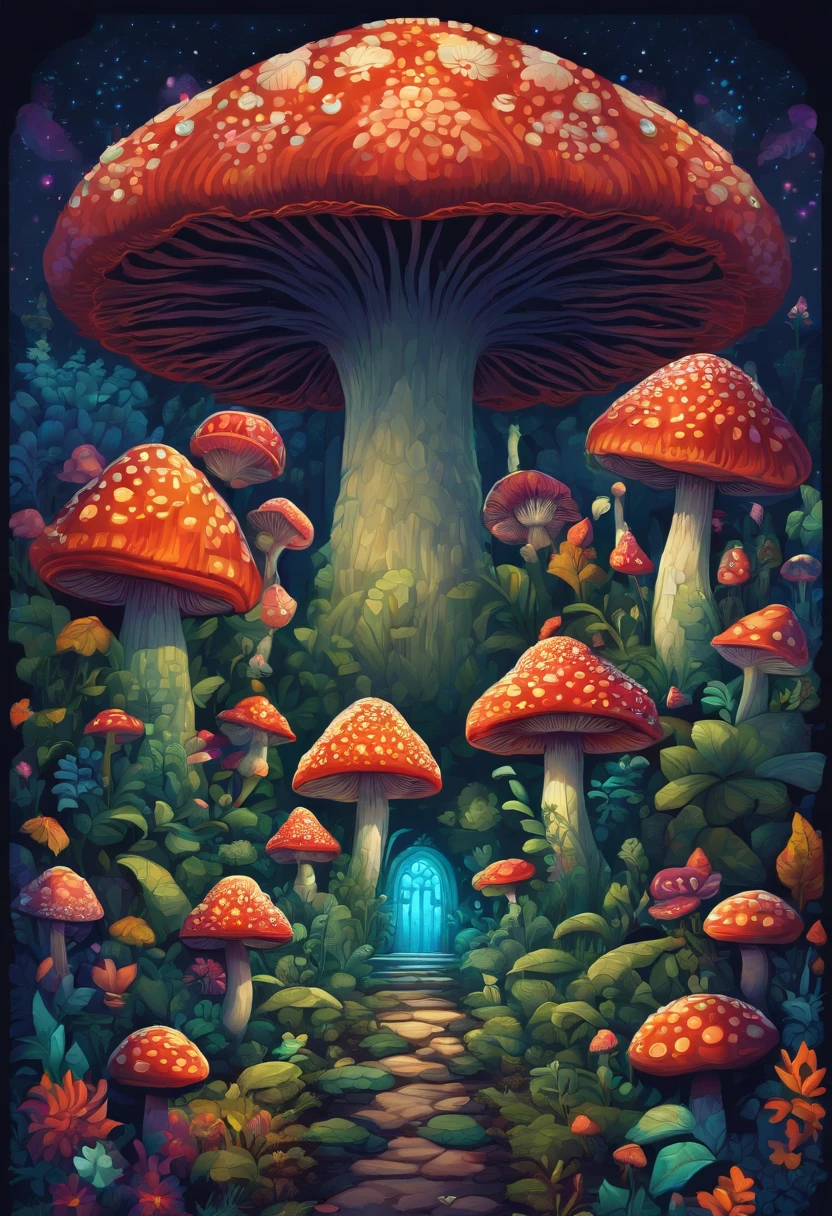 A kaleidoscopic exploration of the psychedelic mushroom kingdom. Pixel art #Pixelarte