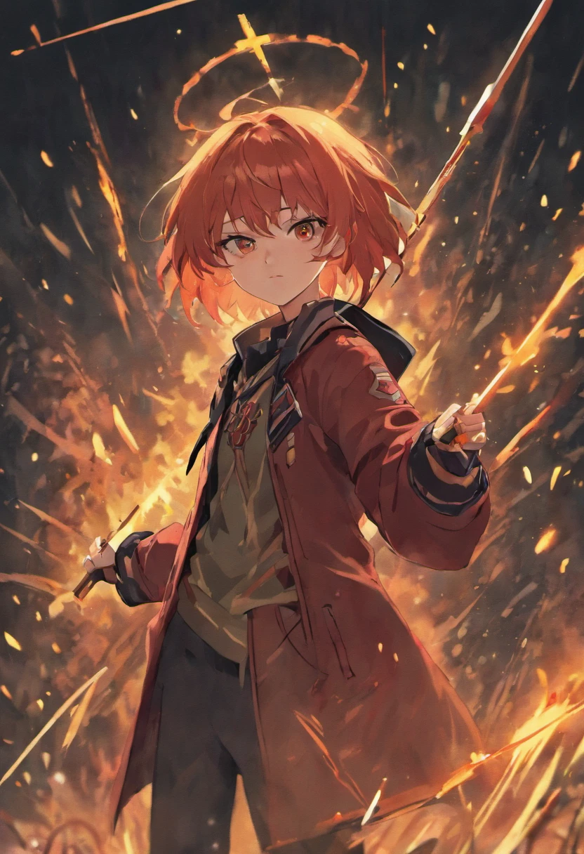 Sateen,the night,ember,Spooky masks,coat large,Fighting posture,holdingsword,SakuraNS