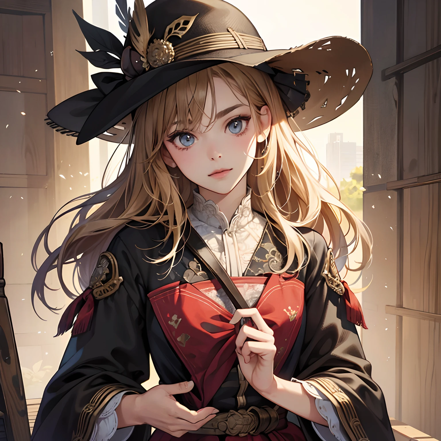 Hickog, 1girl in, Cowboy Shot, Detailed skin texture, Detailed Cloth Texture, beautifull detailed face, masutepiece, Best Quality, ultra-detailliert, 8K, Intricate details,