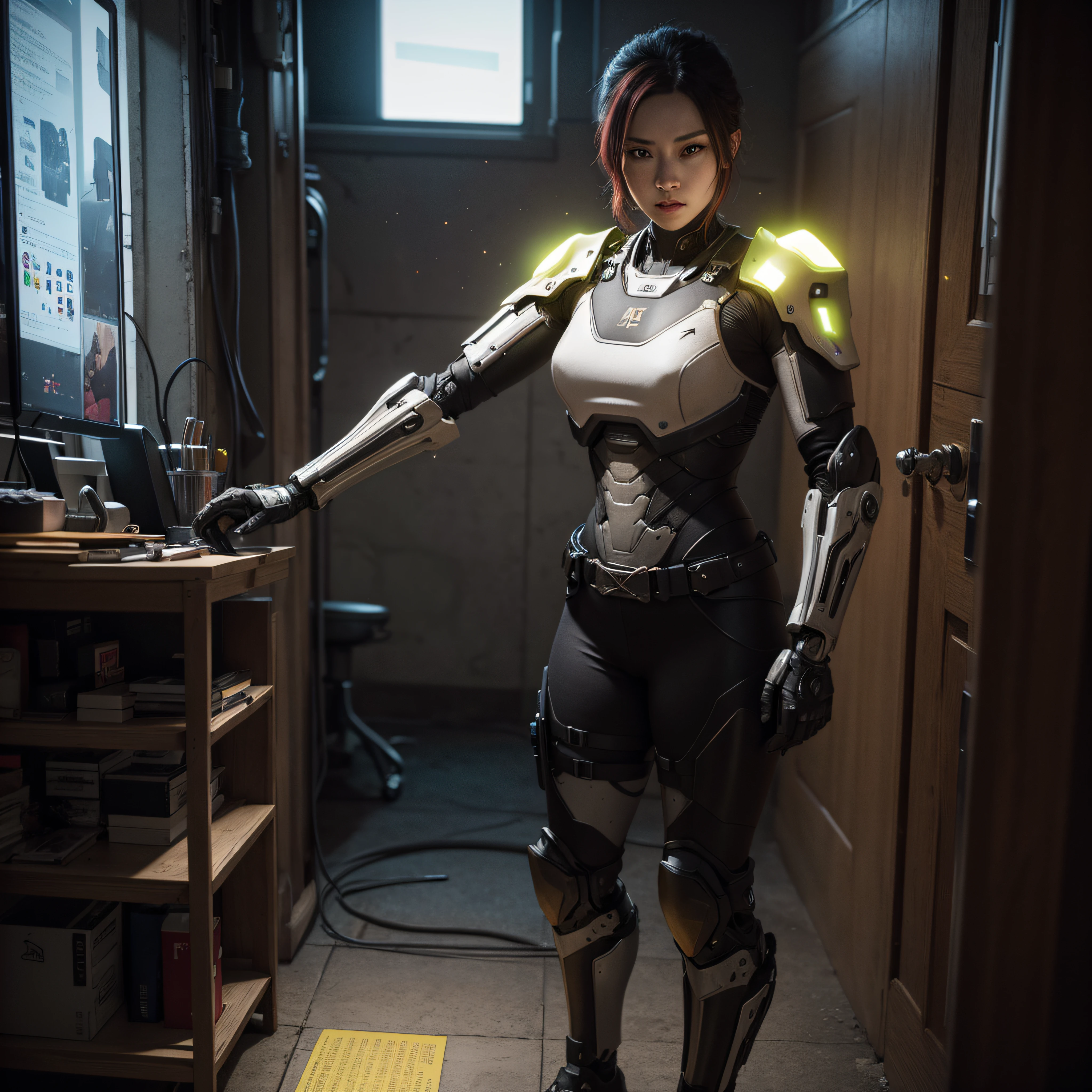 ((calidad superior)), ((obra maestra)), ((realista)), (Los detalles), (fotorrealista:1.5), puppet, marioneta de nadera humanoides tendidos en un piso de concreto, Science-Fiction, HDR, Trazado de rayos, NVIDIA RTX, Los ultra-Highres, Irreal 5, Sub-Surface Scatterring, PBR texturizado, Post-procesamiento, Anisotropic filtering, Profundidad de campos, maximum sharpness and sharpness, Regla de los tercios、8K RAW、(Luminescent Particles:1.4)、(super-detailed CG、Unidad 8k Fondos de pantalla、lighting like a movie、destello de lente、foco nítido、Arte cyberpunk、arquitectura cyberpunk