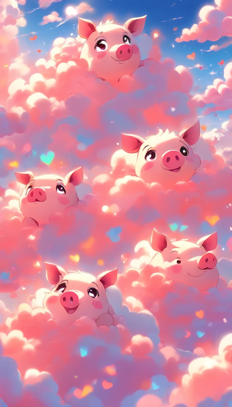 Skysky，Little pigs made of clouds