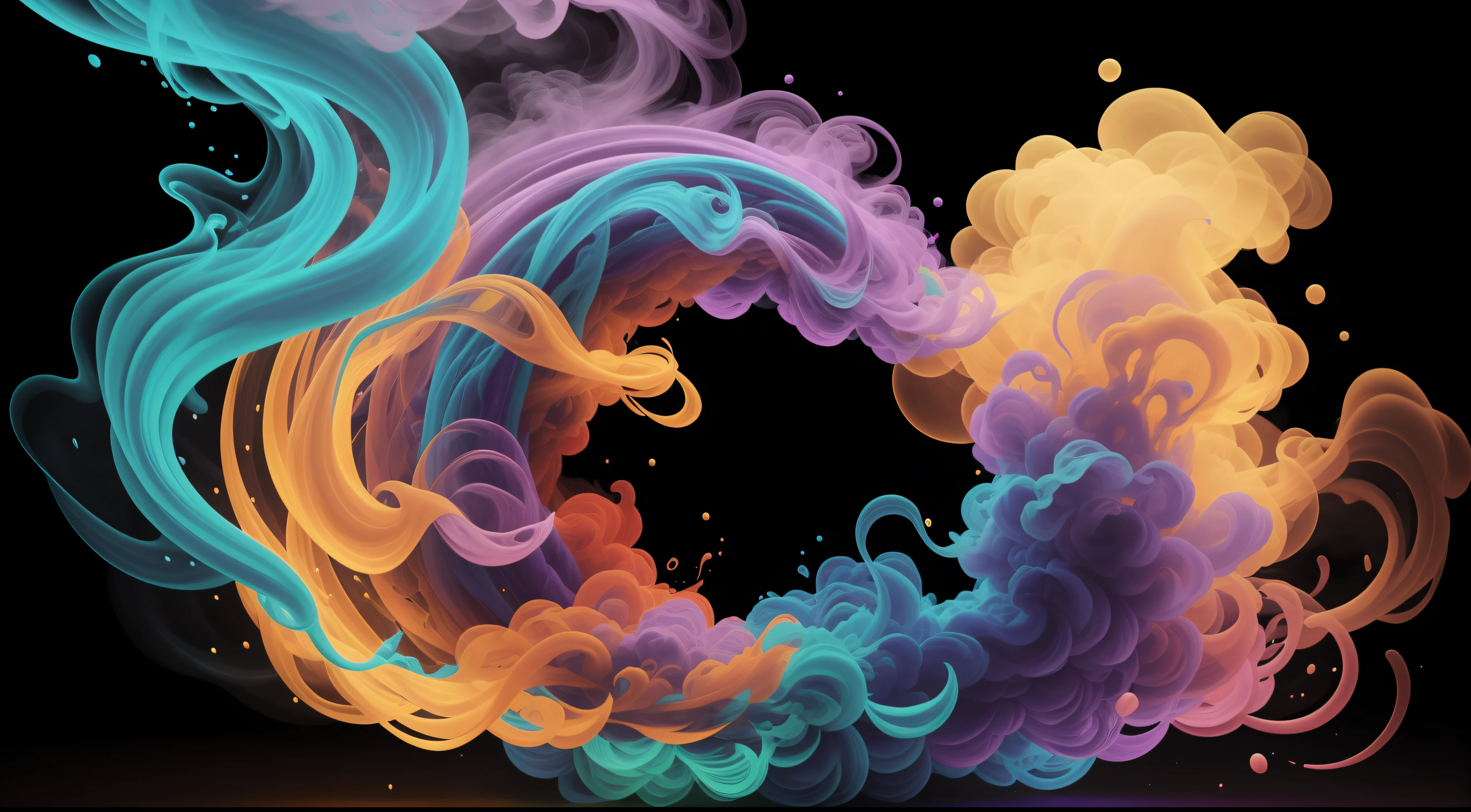 Obra de Arte abstracto en movimiento. Un primer plano de un humo colorido se vierte sobre un fondo,remolinos de burbujas tornasoladas llenas de humo colorido, humo de color fluido, humo colorido, Humo multicolor, humo coloreado, humo de colores brillantes, acid-colored smoke, Humo de color, humo de arco iris, Background of psychedelic smoke, Humo colorido en el fondo, humo espeso y colorido, Humo giratorio colores radiantes, nubes de humo de colores, humo arremolinado, Arte del humo fluido