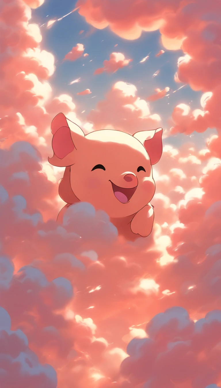 Skysky,Piglet-shaped clouds