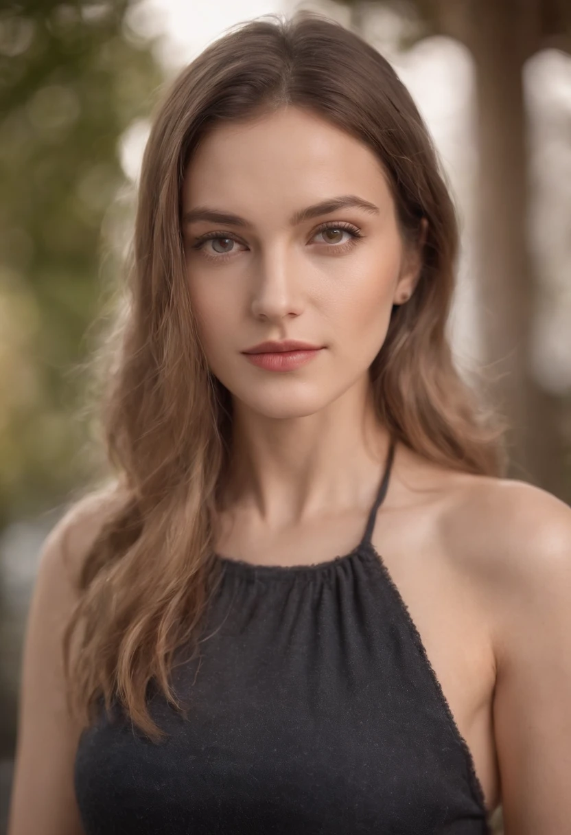 Beautiful woman in black dress posing with one shoulder, in the style of 8K resolution, Warm bark, Gusepunk, Focus on your joints/Connections, Minimal retouching, Handheld, candid