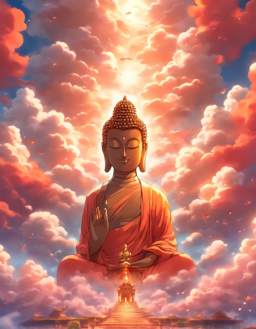 Skysky,Buddha-like clouds