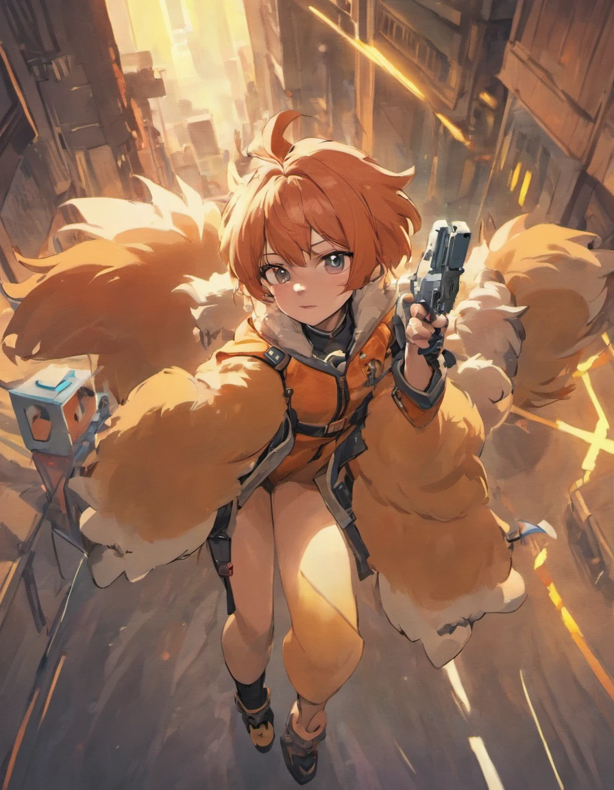 male people,Furry,anime character with a gun and a helmet on, an anthropomorphic cyberpunk fox, 《Intrepid Covenant》Jett in , from overwatch, POV furry art, red and cyan, jazza and rossdraws, as an overwatch character, echo from overwatch, anthro paw pov art, overwatch fanart, trigger anime artstyle,Barefoot paws