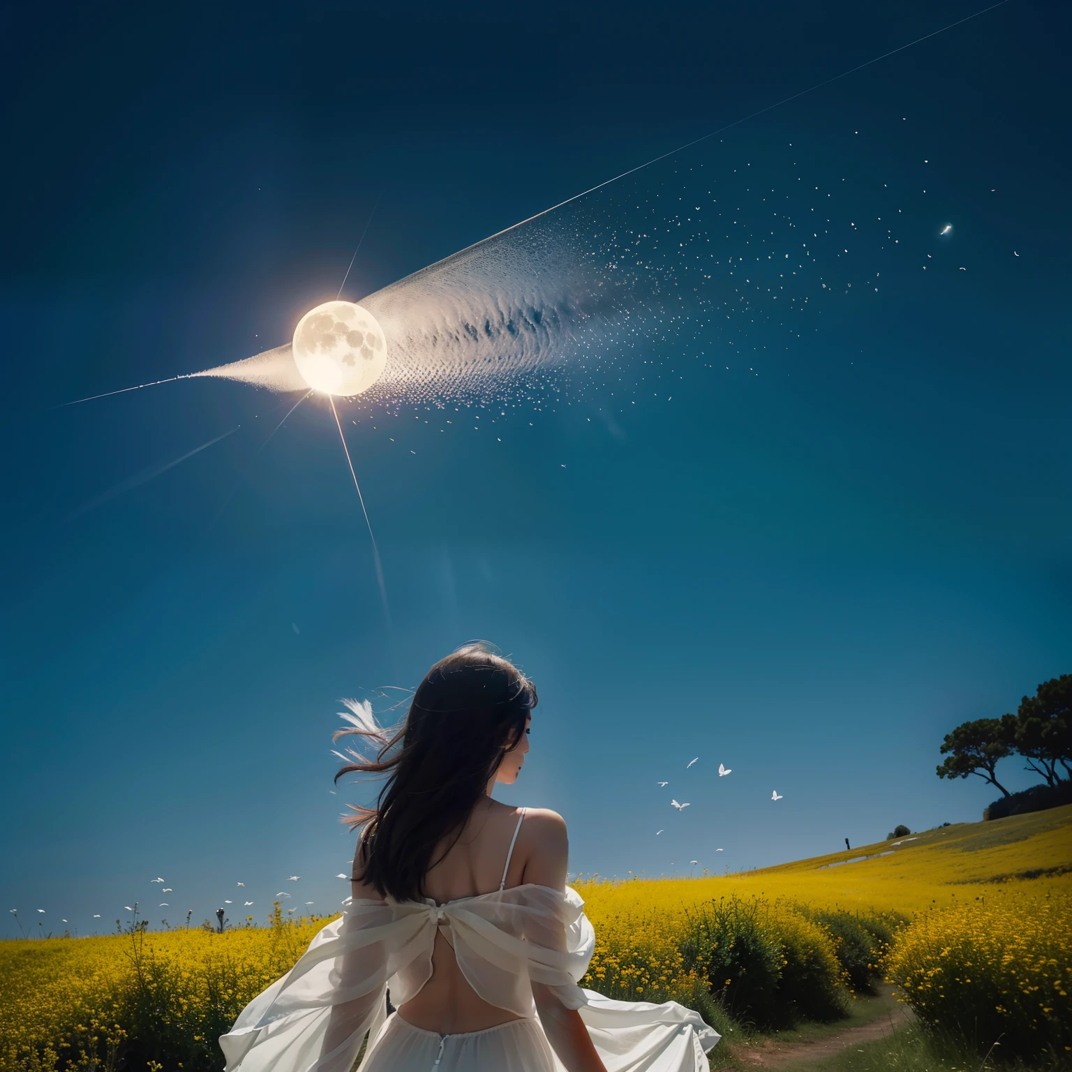 Like dancing and playing
Swallowtail butterfly in appearance
In the middle of a summer night Under the moon
Yellow as joy to blue with melancholy
Jet-black feathers resembling the end of the world
I asked travelers how far they would go and when they would finish.
The traveler replied, There is no end, but it can be over.
Right... Well, it was a long time ago that I saw you off to be careful.
I haven't returned here yet
I realized he was me.
It was even more now
※I met you, that's all I needed
The world was filled with light
I wish I could have met you in my dreams
I wanted to be loved
The world has changed its face
At the end of the world, the sky and the sea meet*
The poet has put into a single word leaf You will never know the meaning
Yes, I think I should deliver it to you if I can to my friends.
If this were a play, what a terrible story.
Unable to move forward or go back
I'm just standing on stage alone.
If you want, such as this body.
You can offer it anytime
Be a shield of falling sparks
Just a handful of my thoughts left there
Scoop it up and put it in the corner of your heart
(※Repeated)
Swallowtail butterflies blooming in the wilderness
Beyond the swaying scenery
An unapproachable oasis
Give me cold water
Love me if you can
Rest your wings on my shoulders