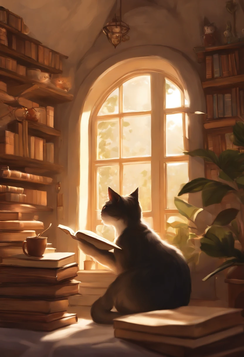masterpiece, best quality, absurdres, dynamic pose, dynamic angle,
(startled by the sudden appearance of cat ears:1.2), (hidden away in her cozy attic bedroom:1.1), (sunlight filtering through the dusty windows:1.0), (the girl's expression a mix of surprise and curiosity:1.3), (her room filled with whimsical posters and manga collections:1.2), (gazing at her newfound feline features in the mirror:1.4), (furry cat ears perched delicately atop her head:1.3), (a world of wonder and uncertainty lies ahead:1.1), (the attic a sanctuary for her newfound secret:1.2), (as she embarks on a journey of self-discovery:1.3), (her cat-like instincts awakening:1.2), (a new chapter in her life unfolds:1.1), (the attic filled with the scent of old books and adventure:1.1), (her transformation a hidden tale known only to her:1.2), (curled up with her favorite book, she ponders the mysteries of her cat ears:1.3),