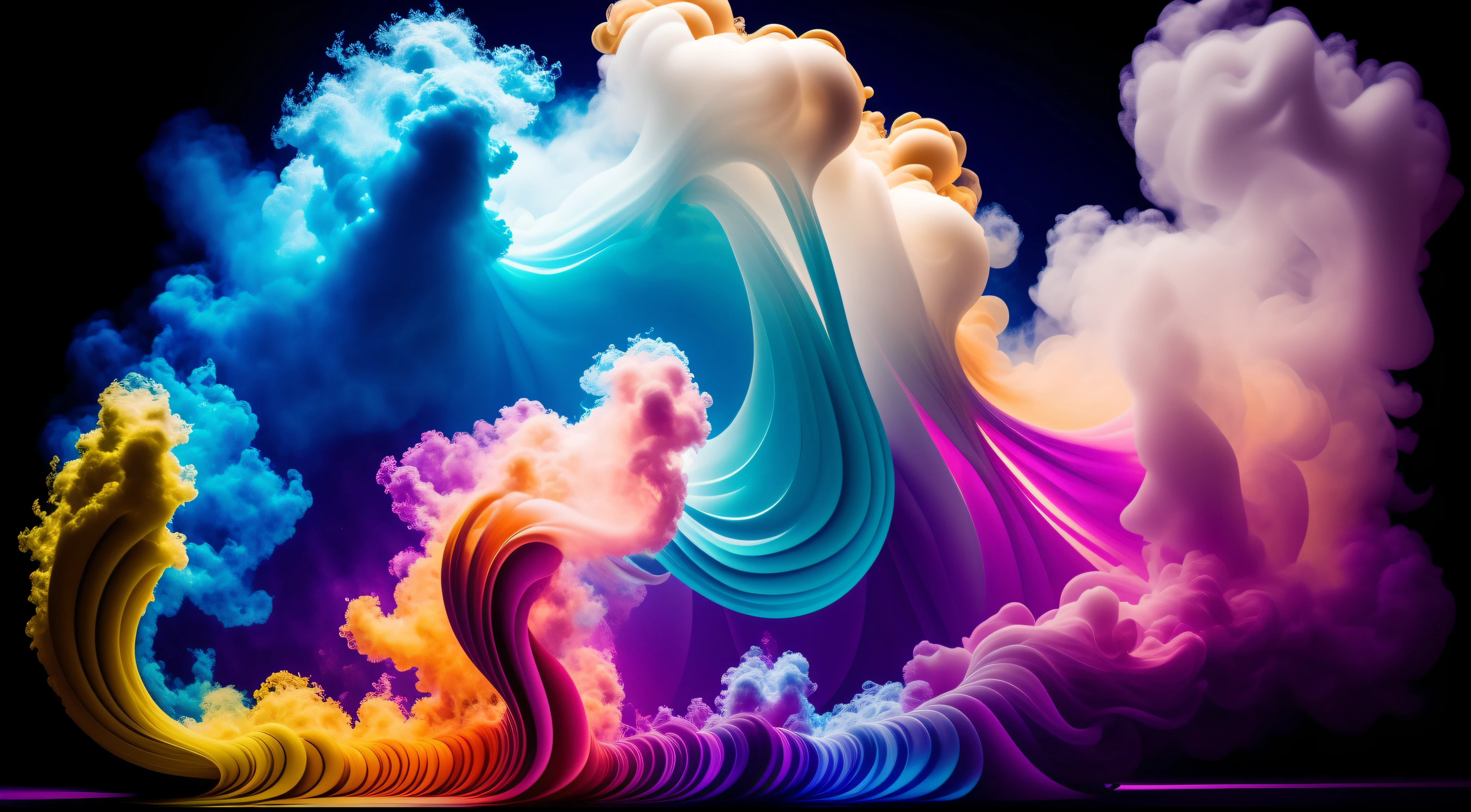 Obra de Arte abstracto en movimiento. Un primer plano de un humo colorido se vierte sobre un fondo,remolinos de burbujas tornasoladas llenas de humo colorido, humo de color fluido, humo colorido, Humo multicolor, humo coloreado, humo de colores brillantes, acid-colored smoke, Humo de color, humo de arco iris, Background of psychedelic smoke, Humo colorido en el fondo, humo espeso y colorido, Humo giratorio colores radiantes, nubes de humo de colores, humo arremolinado, Arte del humo fluido