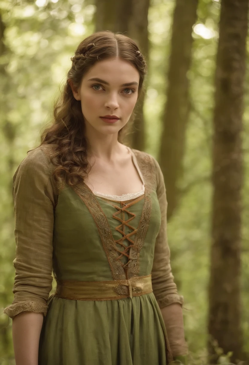 (((uma ferida avermelhada profunda atravessa sua bochecha esquerda))) tez justa, mulher em torno de 19 anos, cabelos brancos naturais, olhos verdes distintos, vestindo kohl, slender and graceful, Beautiful, luz de velas em um ambiente medieval, Ultra sharp focus, tiro realista, roupas femininas medievais, cores tetradicas (cicatriz:1.4)
