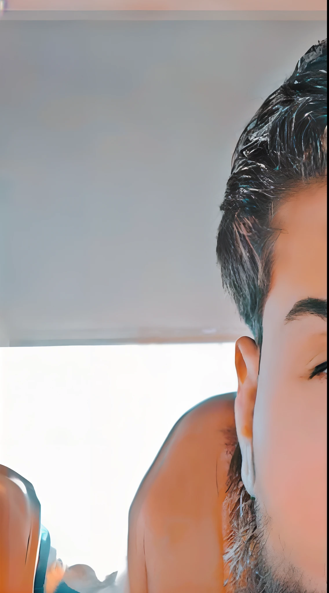 there is a man with a beard and a blue shirt, profile picture 1024px, headshot profile picture, very very low quality picture, profile pic, very attractive man with beard, kyza saleem, good looking face, riyahd cassiem, profile image, enes dirig, 🤬 🤮 💕 🎀, handsome face