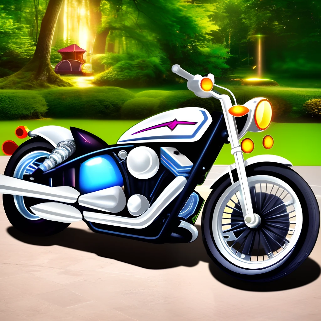 [rpgicondiff:4] a picture of Enchanted motobike