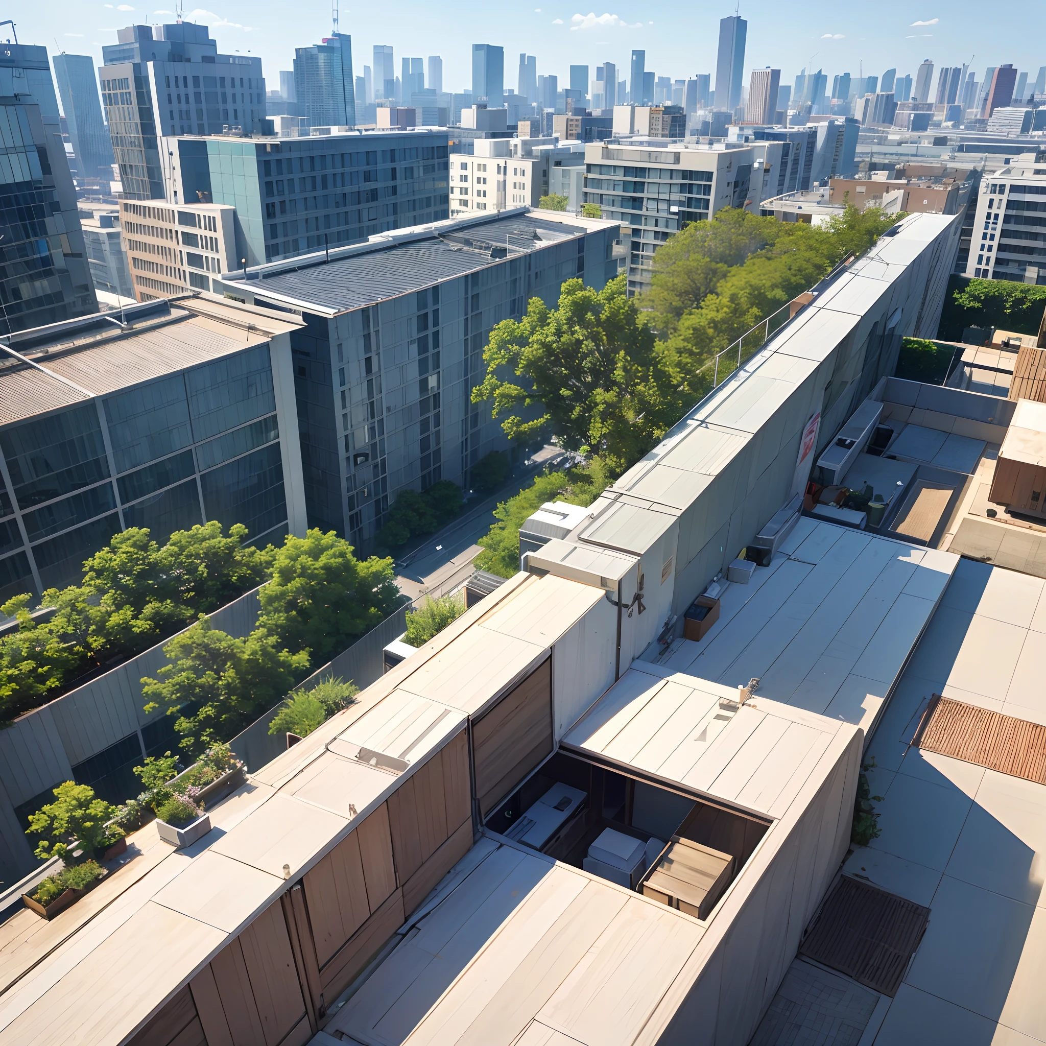 城市, On the rooftop, Urban farm, Urban living, Sustainability, tie