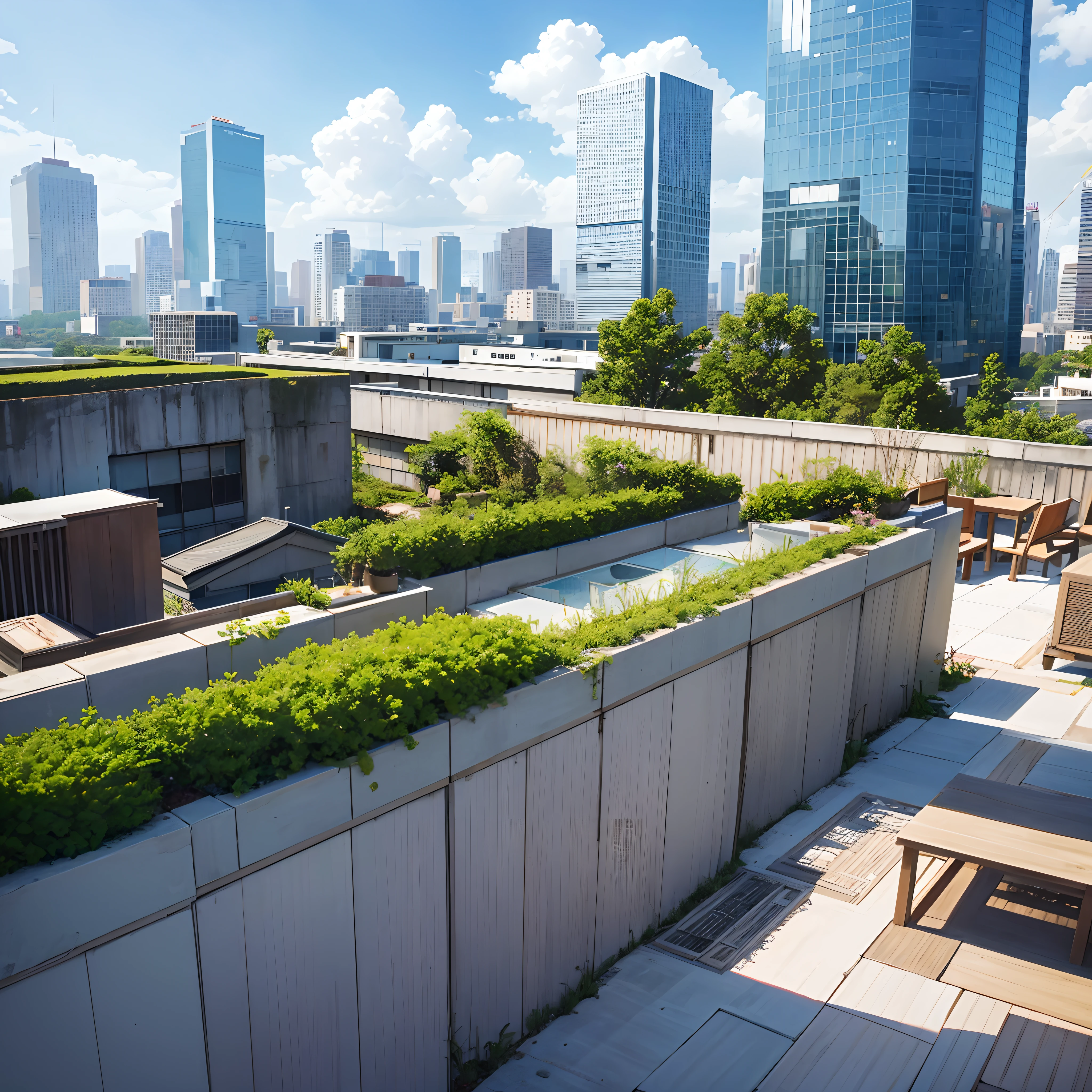 城市, On the rooftop, Urban farm, Urban living, Sustainability, tie