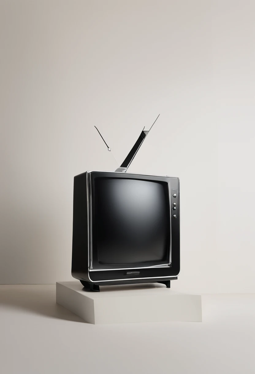 television being cut by scissors