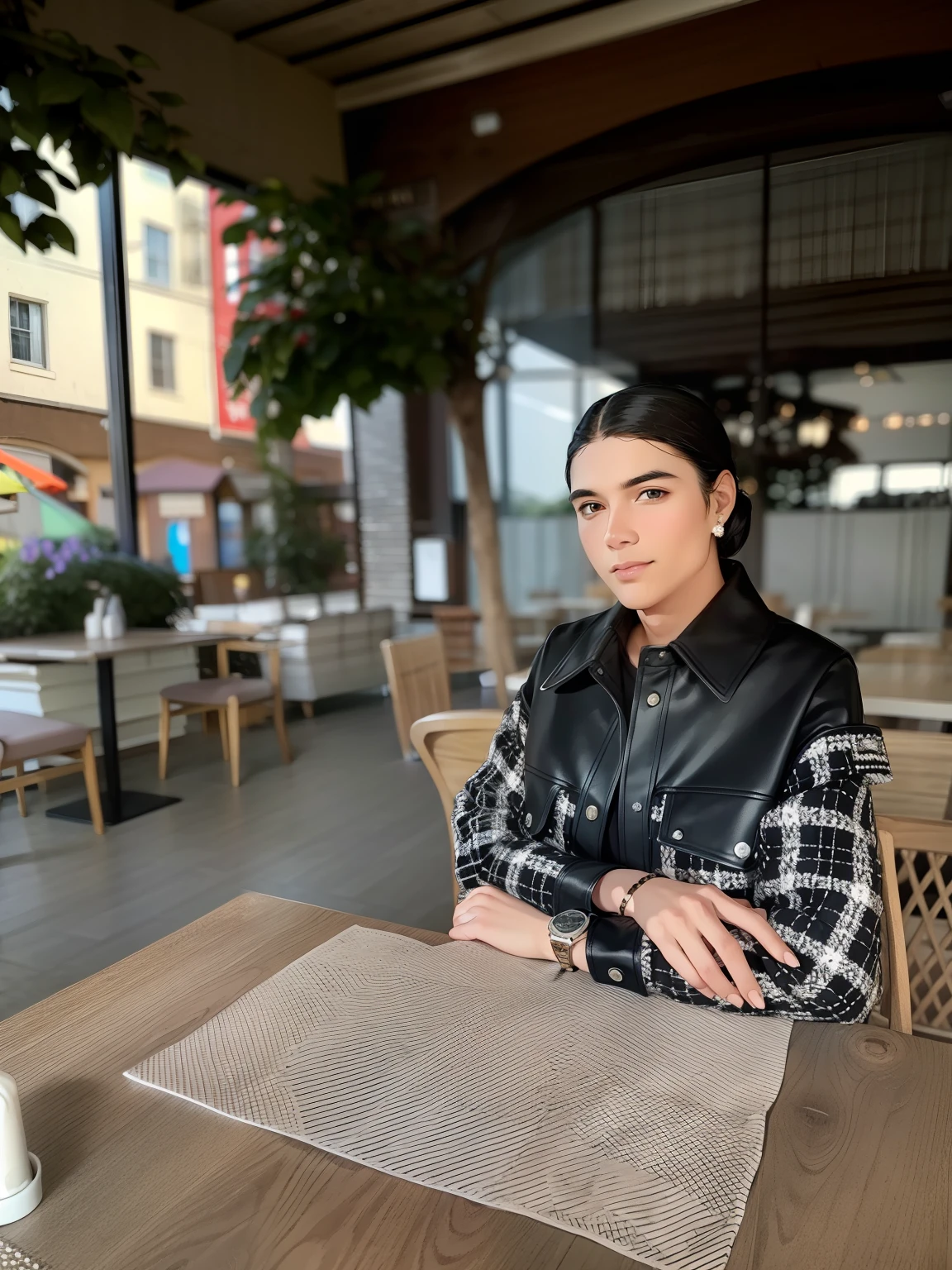 Beautiful napkin, décor on the table, napkin on the table
