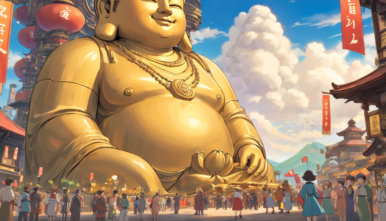 Big Buddha, big body　
Strong and sturdy