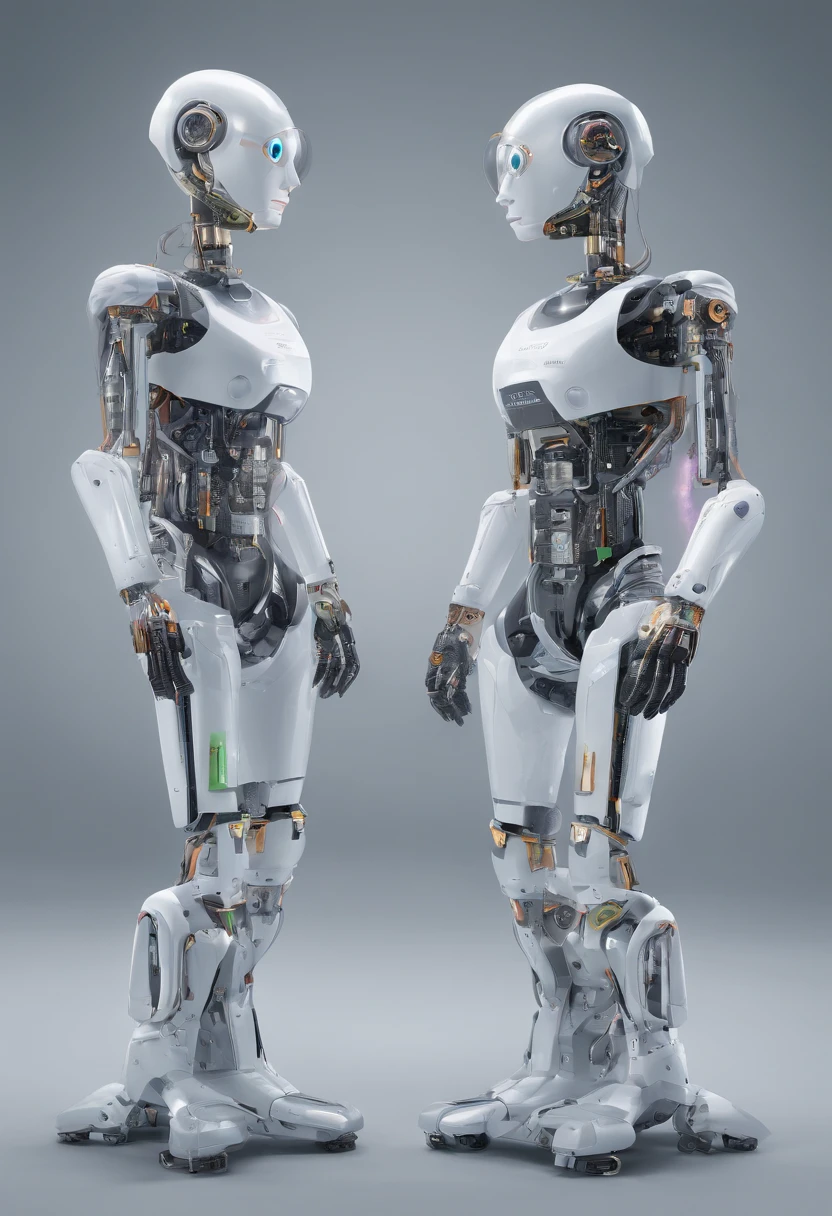 ((Robot Girl, mechs)), Glowing eyes, Delicate face, broken armor, Mechanical aura, Mechanical Arm Mechanical Leg, Brown hair, Long hair, ceramic body, Thigh gap, tiny chest, cyber background, akihabara, (translucent, reflection skin), 8K, Best Quality, Ultra-detailed, (surrealism: 1.4),(Perfect Robot Girl),(Perfect machine body)