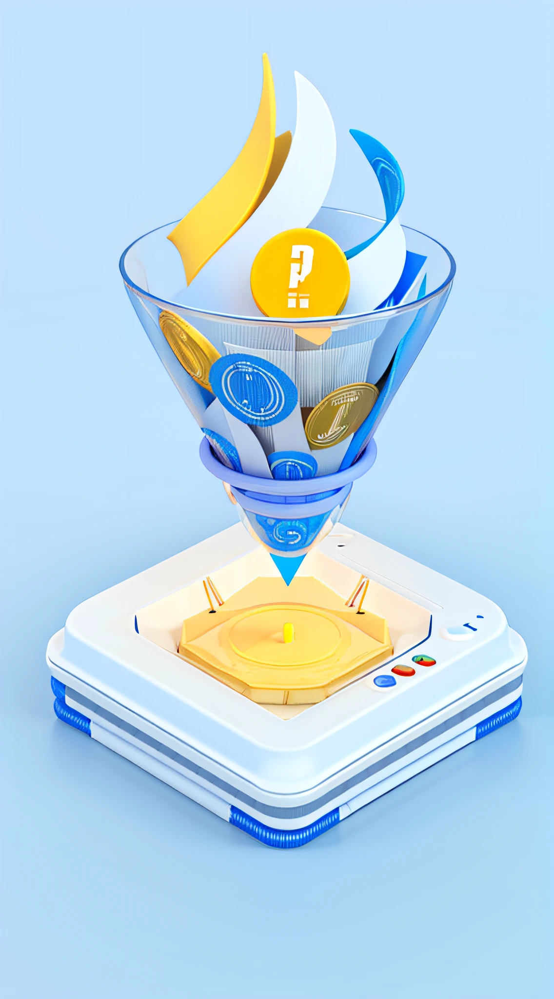 Close-up of a mobile phone,Take out a wad of money from it, 3 d icon for mobile game, Simple and clean illustration, Commercial illustration, 2. 5 d illus, Simple illustration, 3d grainy aesthetic illustration, 2 d illustration, 2D illustration, cone, depicted as a 3 d render, 3D illustration, 3 D 插图, Concept illustration