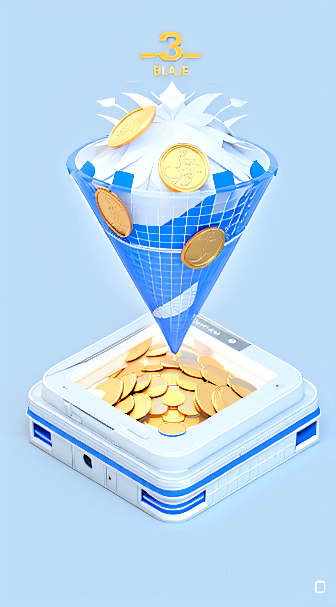 Close-up of a mobile phone,Take out a wad of money from it, 3 d icon for mobile game, Simple and clean illustration, Commercial illustration, 2. 5 d illus, Simple illustration, 3d grainy aesthetic illustration, 2 d illustration, 2D illustration, cone, depicted as a 3 d render, 3D illustration, 3 D 插图, Concept illustration