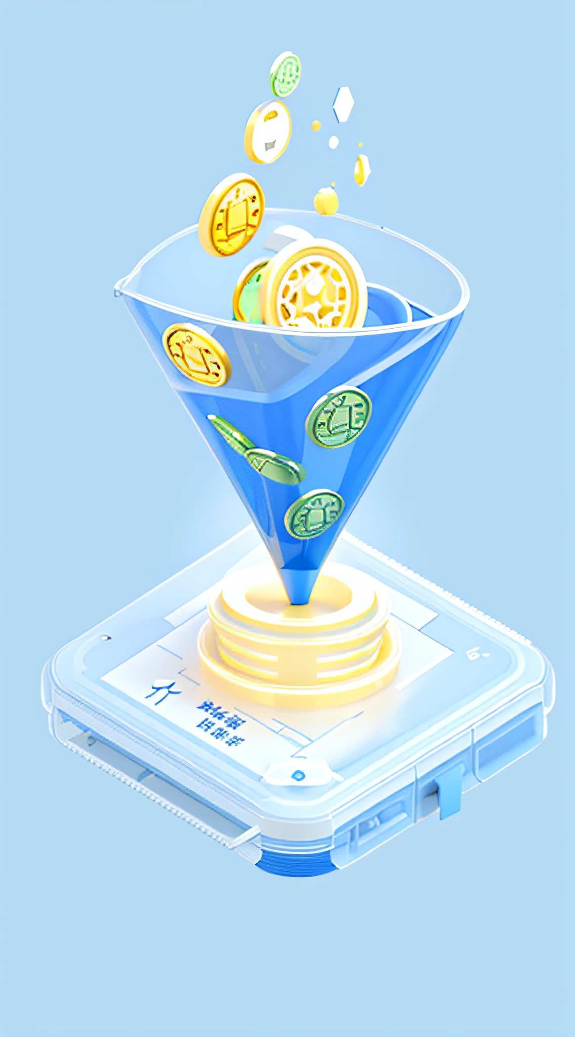 Close-up of a mobile phone,Take out a wad of money from it, 3 d icon for mobile game, Simple and clean illustration, Commercial illustration, 2. 5 d illus, Simple illustration, 3d grainy aesthetic illustration, 2 d illustration, 2D illustration, cone, depicted as a 3 d render, 3D illustration, 3 D 插图, Concept illustration
