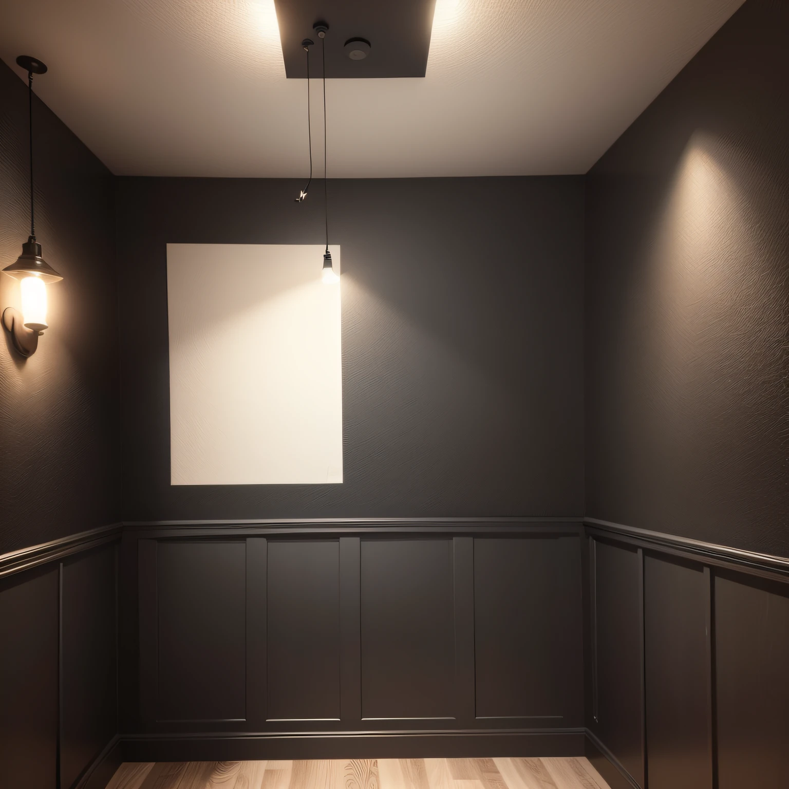 black basement walls with Adding Decorative Elements