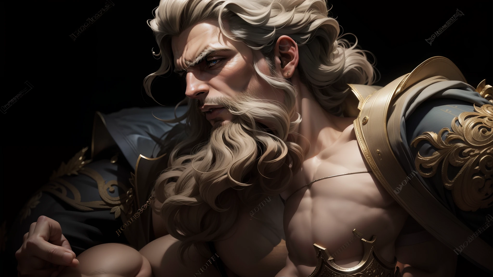 Fundo preto, homem semelhante