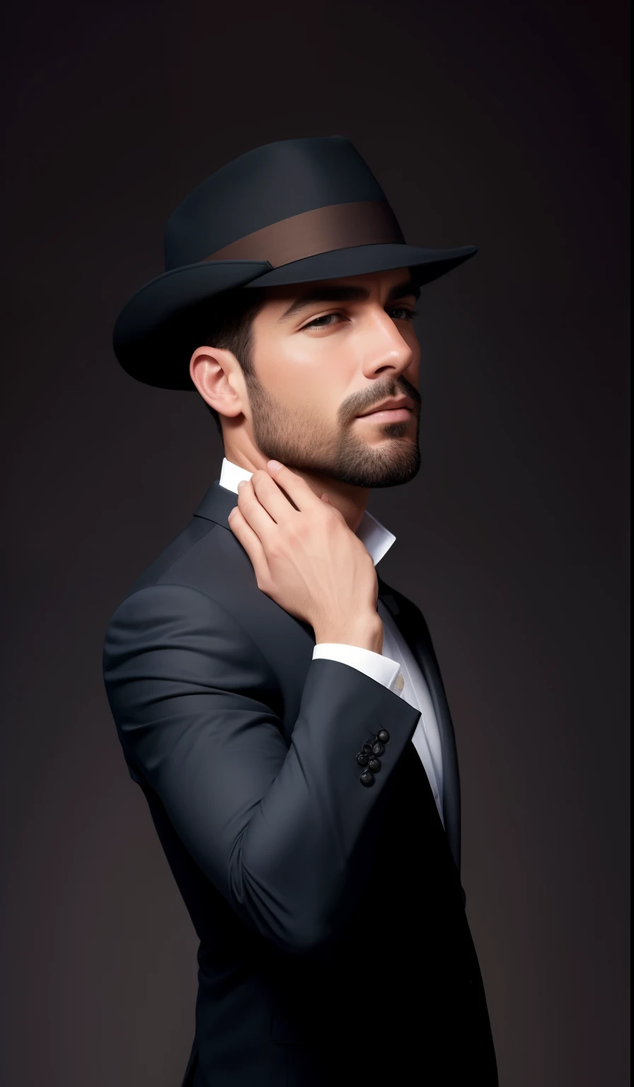 Change background and create a men's portrait