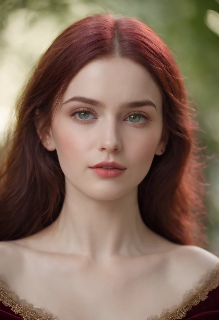 (((A deep reddish scar runs across her left cheek))) light skinned, Women around 19 years old, Natural gray hair, Distinctive green eyes, Wearing Cole, slender and graceful,, Beautiful, Candlelight in medieval atmosphere, Ultra Sharp Focus, realistic shot, Women's clothing in the Middle Ages, Tetradic color (Scar:1.4)
