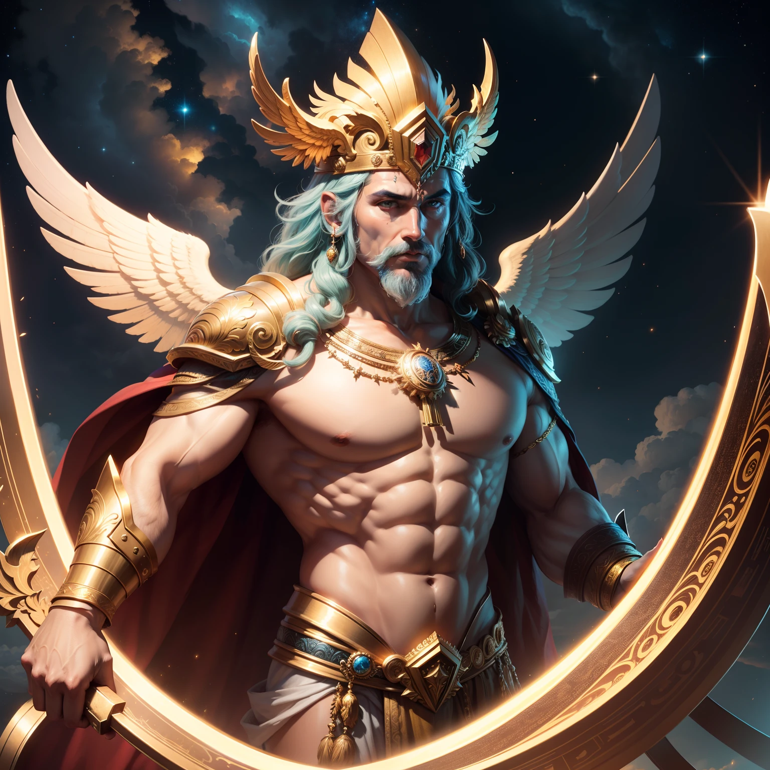 the original god,God of the sky,24K,ultra - detailed