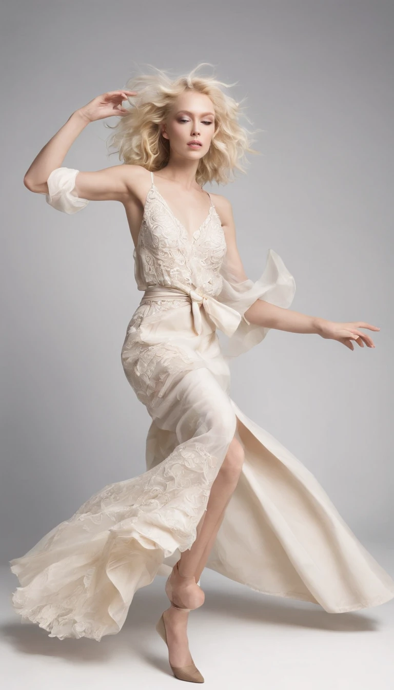 Beautiful blonde dance