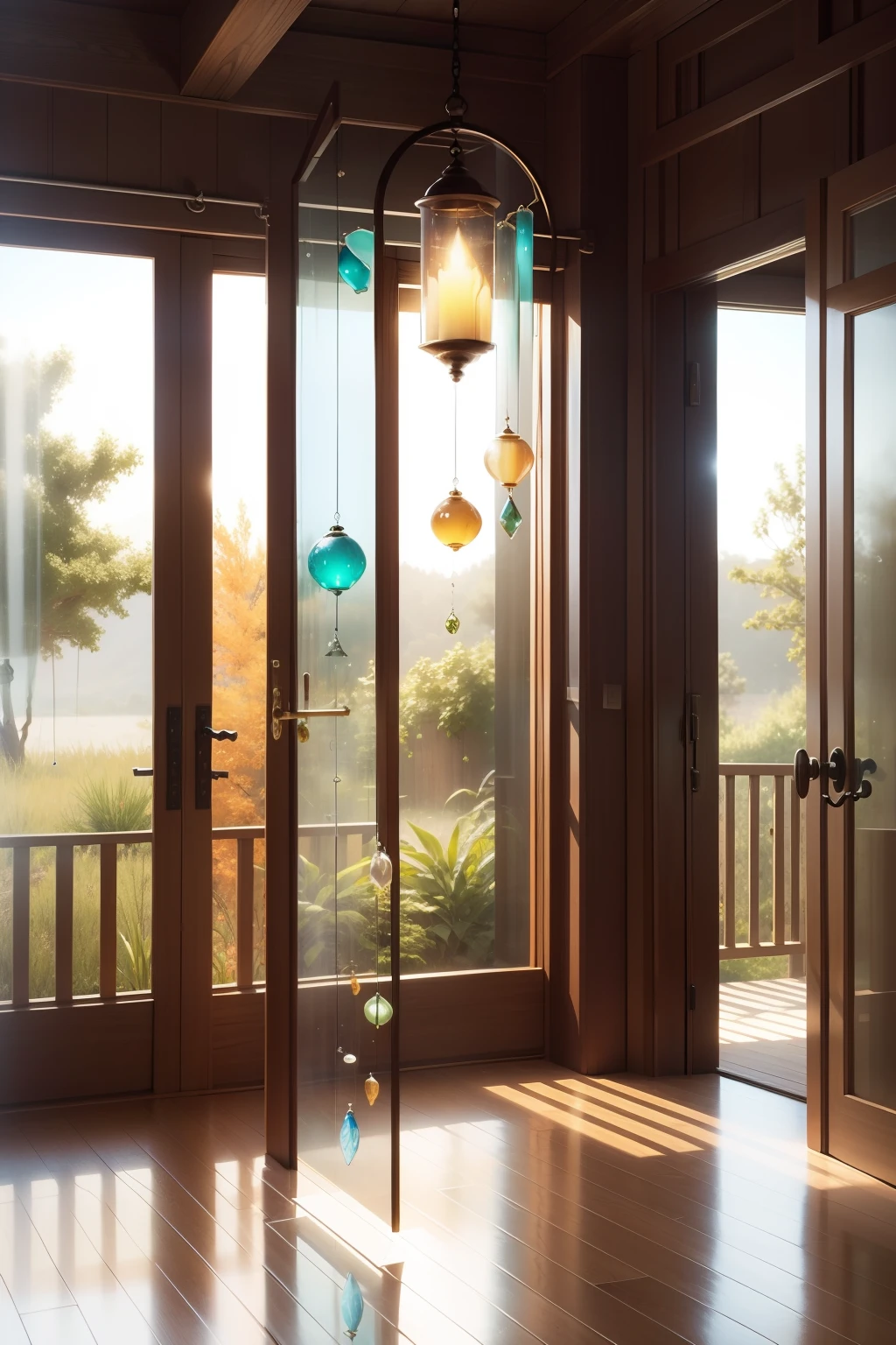 glass wind chimes