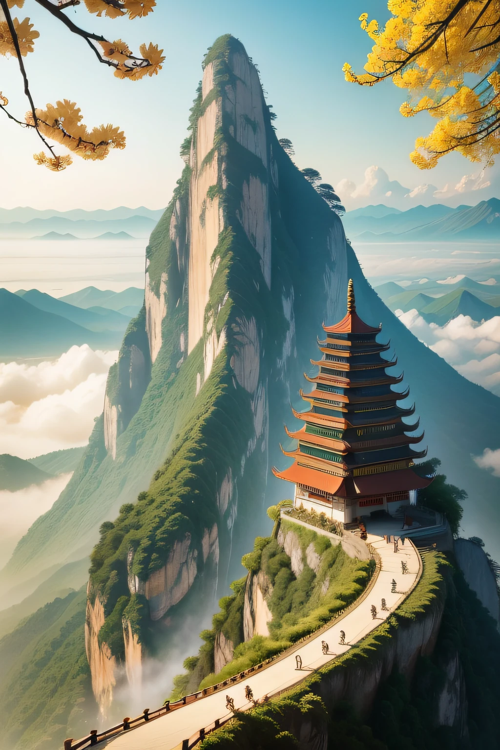 Mt. Qiao，Mengshui originates from this mountain，It flows south into ocean waters，There are a lot of yellow shells in the water;There is also a scorpionfi has a fish's body but bird's wings，The sound made is like the chirping of a mandarin duck bird，Wherever it occurs, there will be flooding