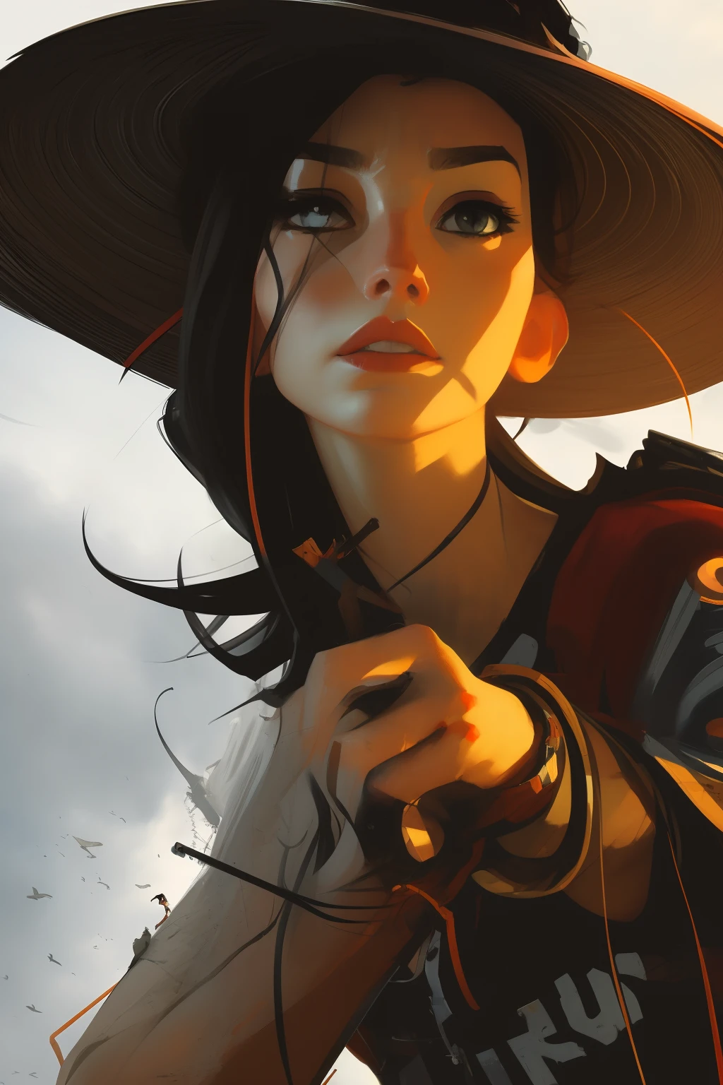 closeup, samdoesarts style, abstract girl by jeremy mann, by sandra chevrier, by dave mckean and richard avedon and maciej kuciara, high detailed, 8k