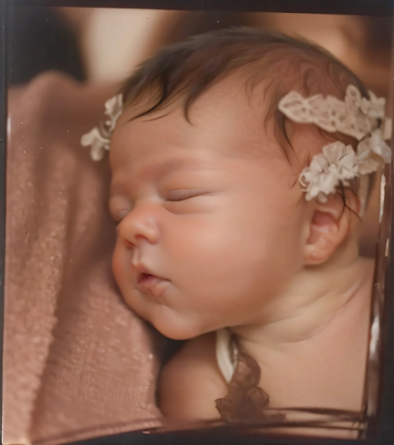 ((((Baby photos))))extremely high quality scan,1200 DPI scan,A high resolution,detailed scan,tmasterpiece,8K works,k hd,A cute baby,Delicate facial features,(One-year-old infants),Real interior,Delicate skin texture,The light is focused on the face,With his eyes closed