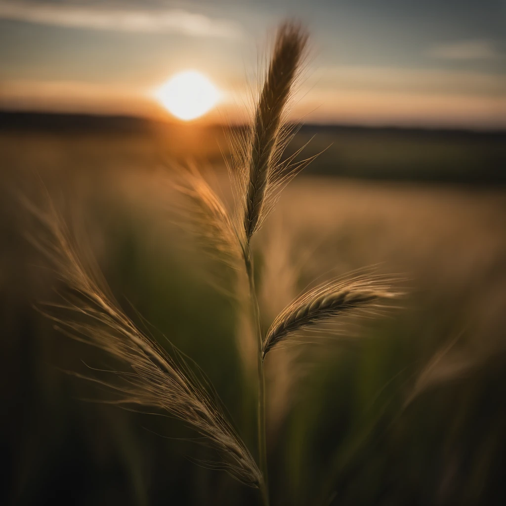 Barley，A plant，photorealestic