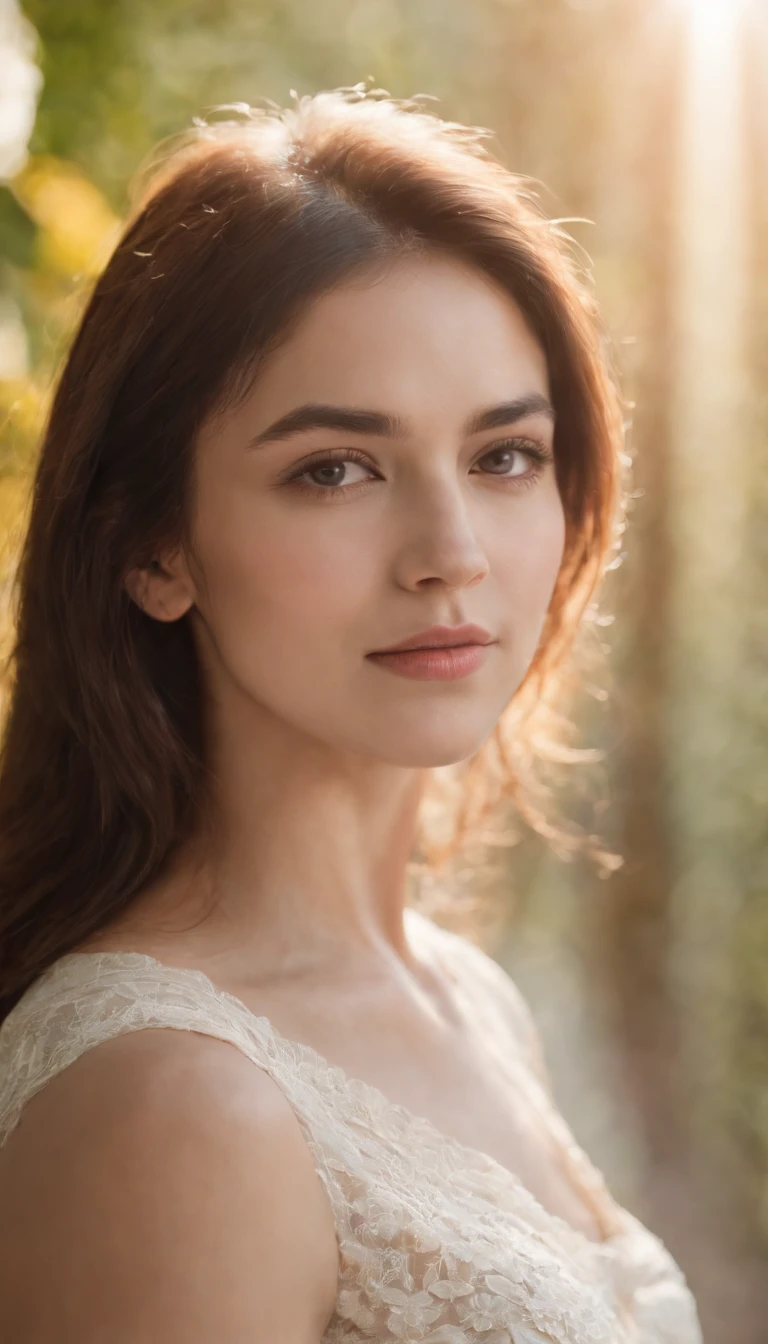 xxmix_girl,portrait of a woman,soft light,sunshine,