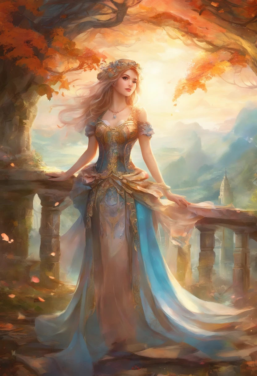 absurderes、ultra res、ultra-detailliert、(bokeh dof:1.8)、More accurate body、Beautiful depiction、(steampunc:1.2)、Beautiful and cute woman、Take model photos in a park with a view of a large bridge、Classy costumes and accessories、lensflare、Reflectors、Prism Light、Wind-blowing effect、