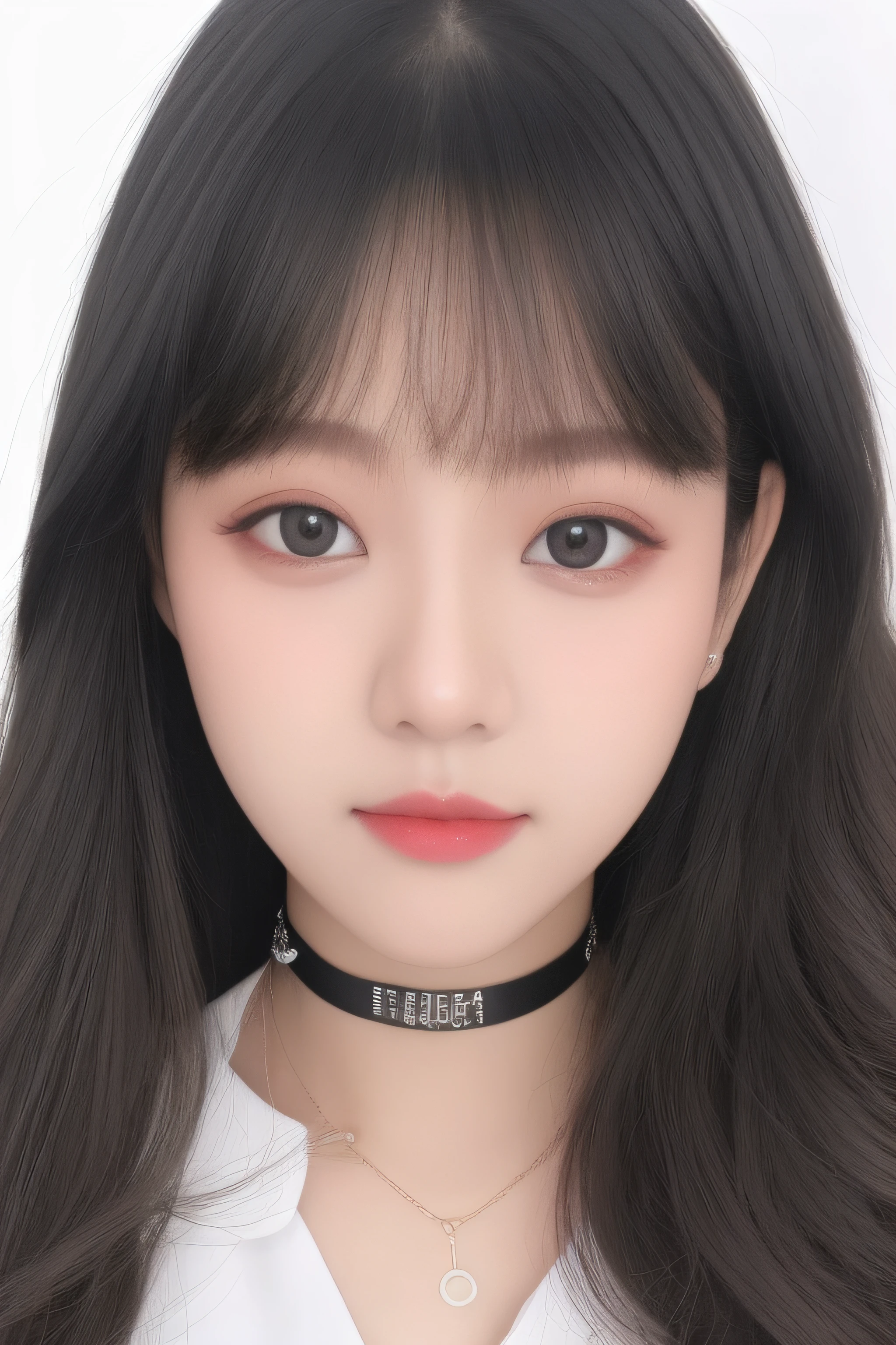 Best quality、tmasterpiece、A high resolution、1girll、Porcelain dress、hair adornments、choker necklace、jewely、pretty  face、Physically、Large breasts、mesmerizing eyes、Tyndall effect、realisticlying、Shadow Studio、edge lit、bicolor lighting、（highdetailskin：1.2）、8K  UHD、Digital SLR、softlighting、high high quality、volumettic light、sneak shot、photore、A high resolution、4K、8K、The background is blurred out，