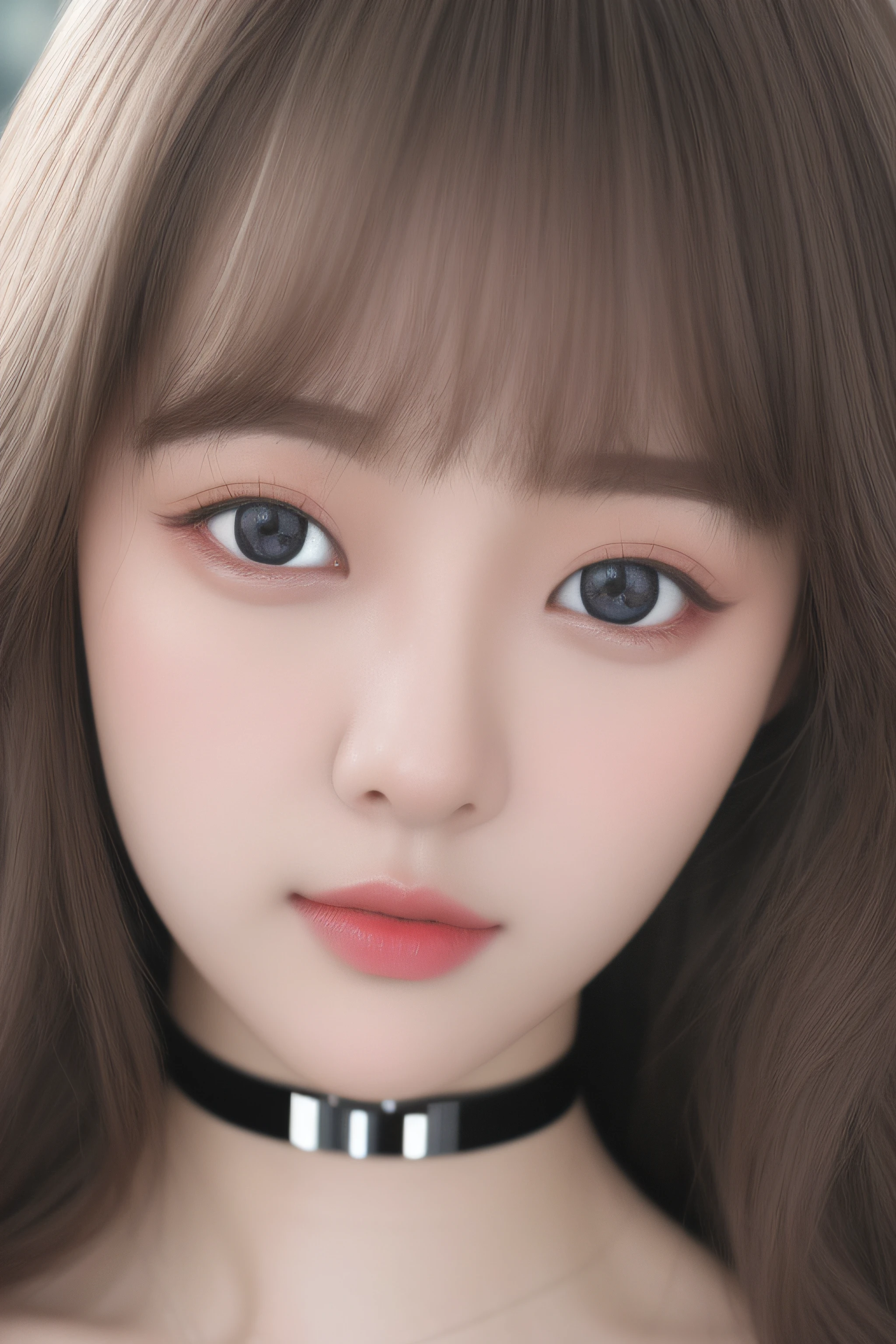 Best quality、tmasterpiece、A high resolution、1girll、Porcelain dress、hair adornments、choker necklace、jewely、pretty  face、Physically、Large breasts、mesmerizing eyes、Tyndall effect、realisticlying、Shadow Studio、edge lit、bicolor lighting、（highdetailskin：1.2）、8K, Ultra HD、Digital SLR、softlighting、high high quality、volumettic light、sneak shot、photore、A high resolution、4K、8K、The background is blurred out，