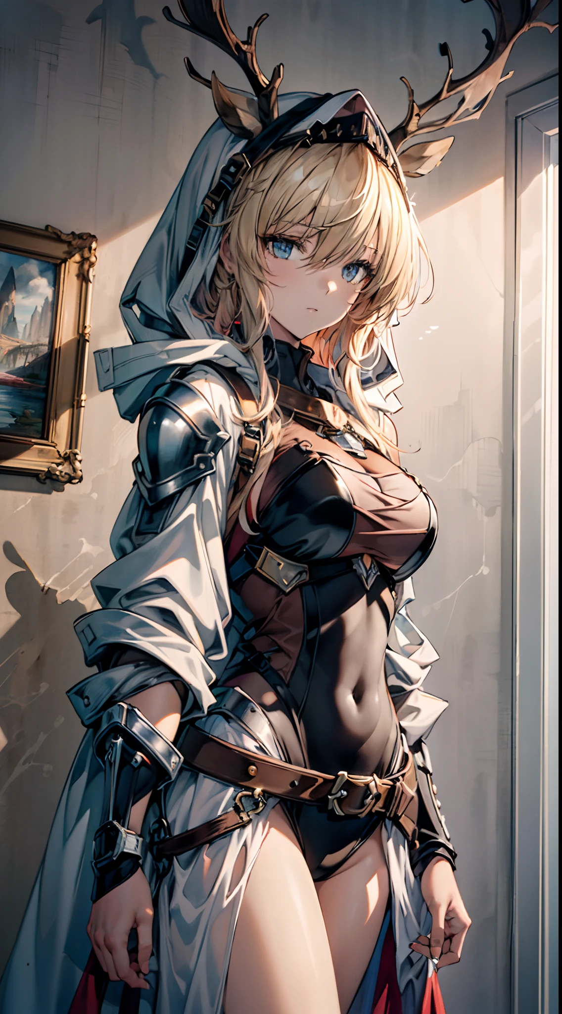 (((Masterpiece))),(incredibly_absurderes),(Best quality),(A high resolution),(Highly detailed),((CG unity 8k wallpaper)),(cool colours),(aquarelle),1girll,From the Ark of Tomorrow,armour,messy hair